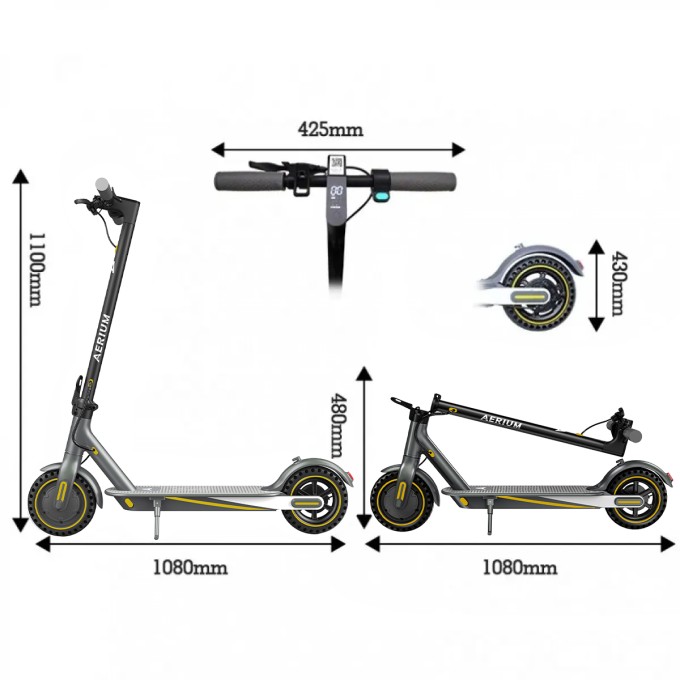 Električni romobil AERIUM T350 PRO crni