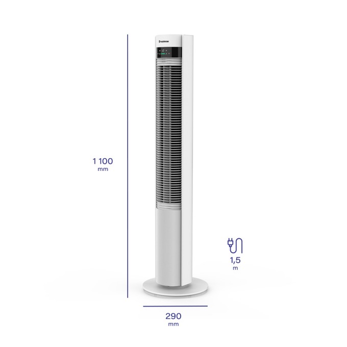 Toranjski ventilator AERIUM SilentTower IonWIFI AF500